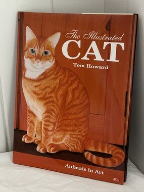 90s Vintage The Illustrated Cat Book Animals in Art cat art history prints 1994